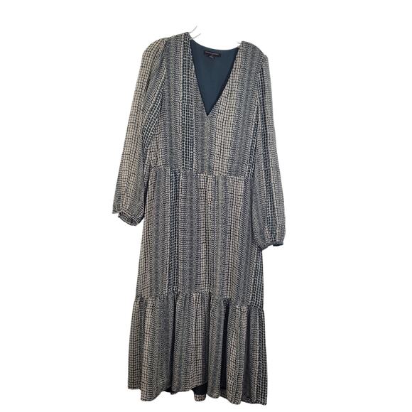 Banana Republic Women's Flounce Hem Green Maxi Dress Size L  102125-1232 - Picture 3 of 8